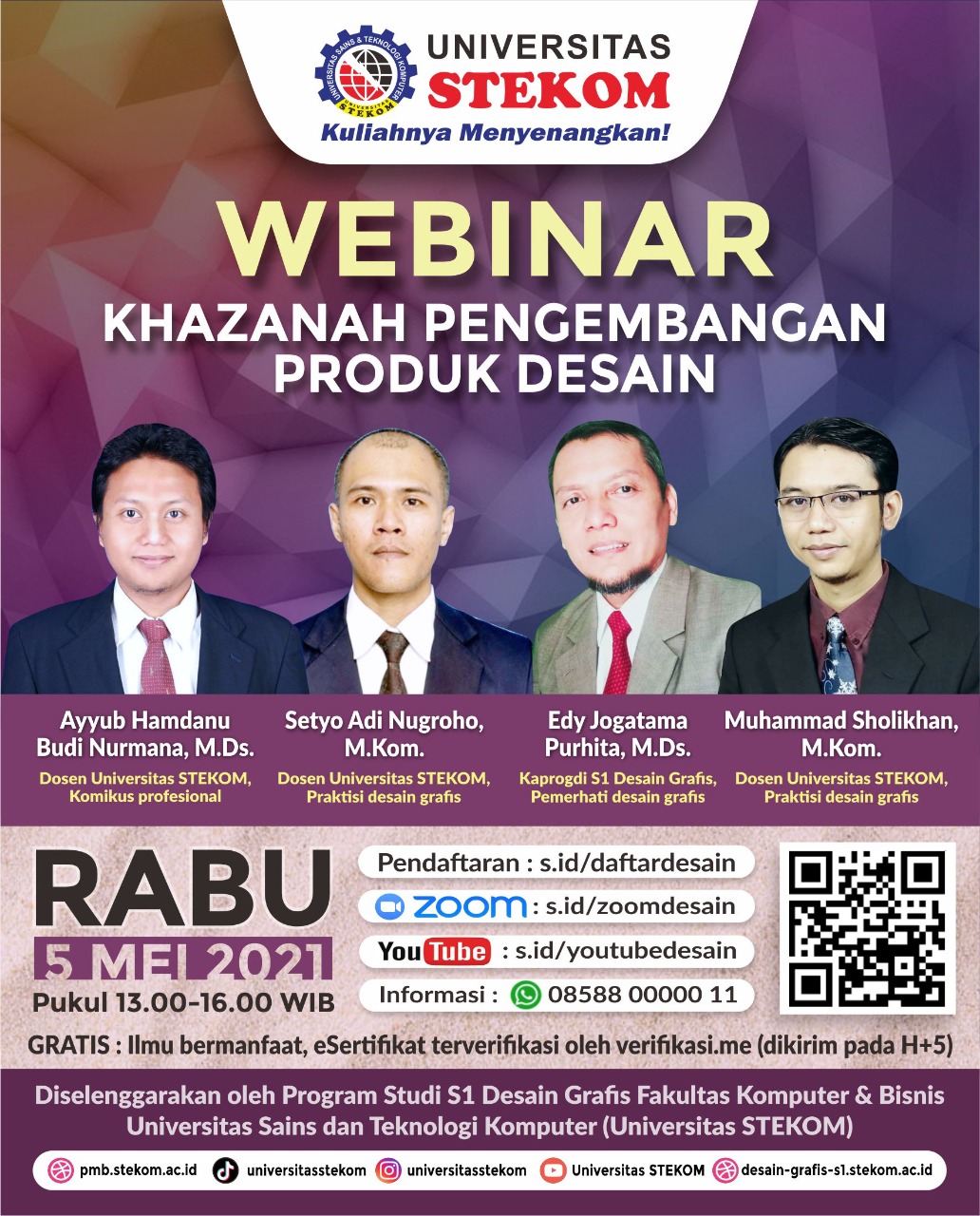 WEBINAR : “KHAZANAH PENGEMBANGAN PRODUK DESAIN”