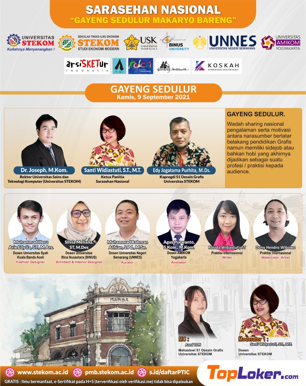 Sarasehan Nasional “Gayeng Sedulur Makaryo Bareng’ sesi Gayeng Sedulur.
