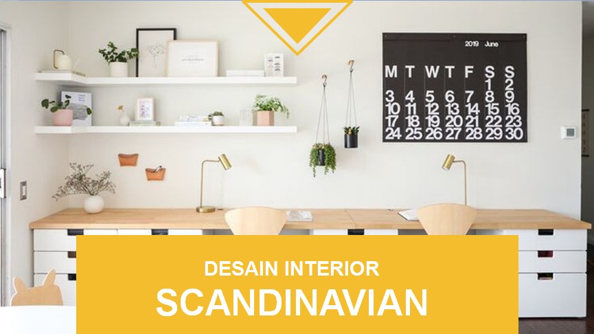 DESAIN INTERIOR HOME OFFICE SCANDINAVIAN
