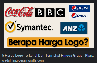 Harga Logo dan desainernya