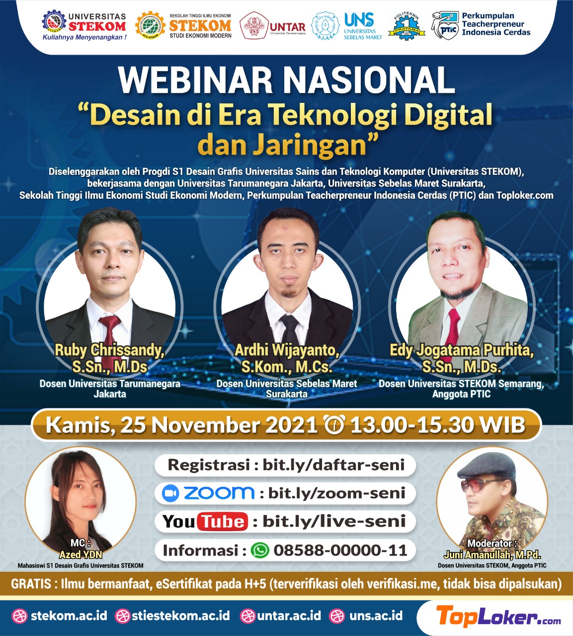 WEBINAR NASIONAL Desain di Era Teknologi Digital dan Jaringan