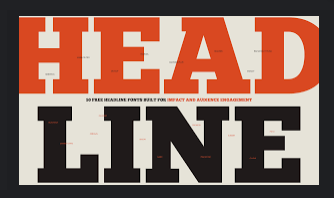 Rekomendasi Font untuk Headline text