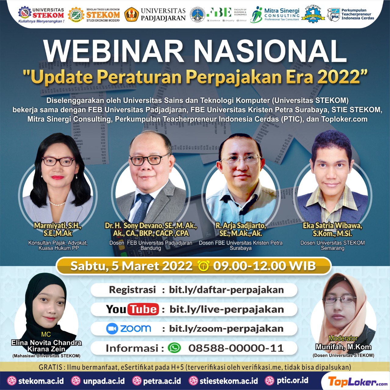 WEBINAR NASIONAL: ”Update Peraturan Perpajakan Era 2022”