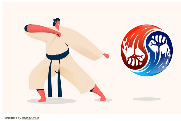 Sampel Desain Logo Seni Bela Diri yang Mematikan