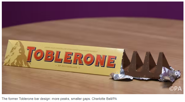 Perhatikan kesenjangannya: Toblerone dan bencana desain ulang lainnya
