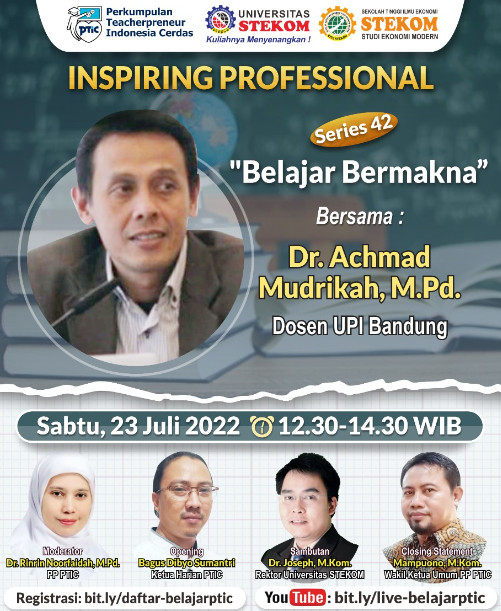 INSPIRING PROFESSIONAL #SERIES 42  Tema : "Belajar Bermakna"