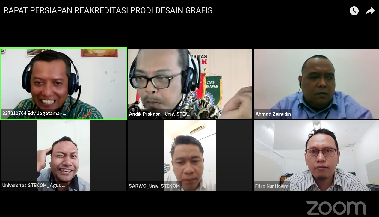 Hadapi APS 9 Kriteria, Tim Akreditasi Prodi Desain Grafis Gelar Rapat Perdana