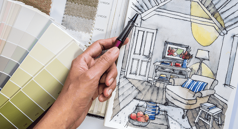 8 teknik desain interior