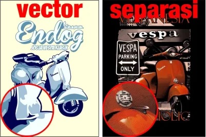 Perbedaan Vektor dan Separasi Dalam Sablon