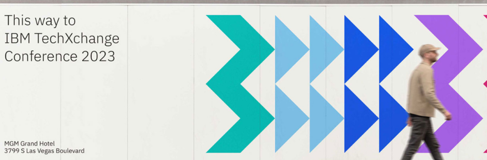 Athletics merancang identitas visual berbasis sistem grid untuk IBM TechXchange