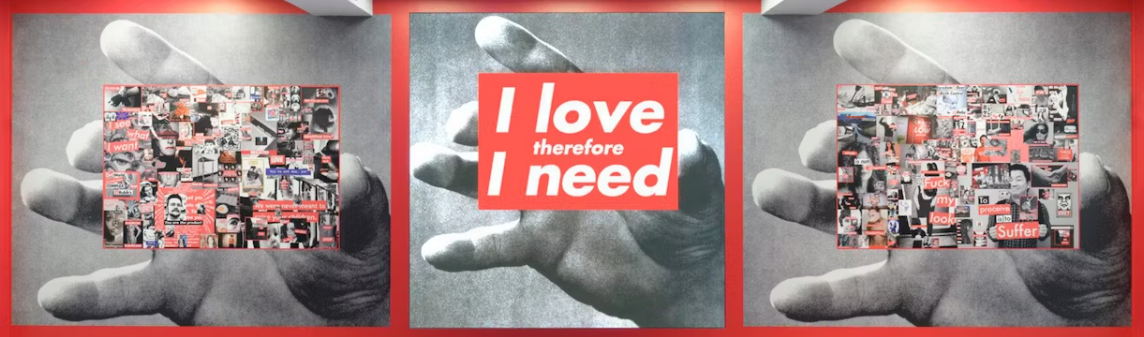 Renungan 'anti retrospektif' Barbara Kruger tentang komunikasi massal
