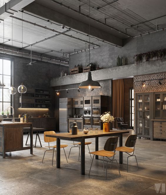 Karakteristrik Desain Interior Industrial