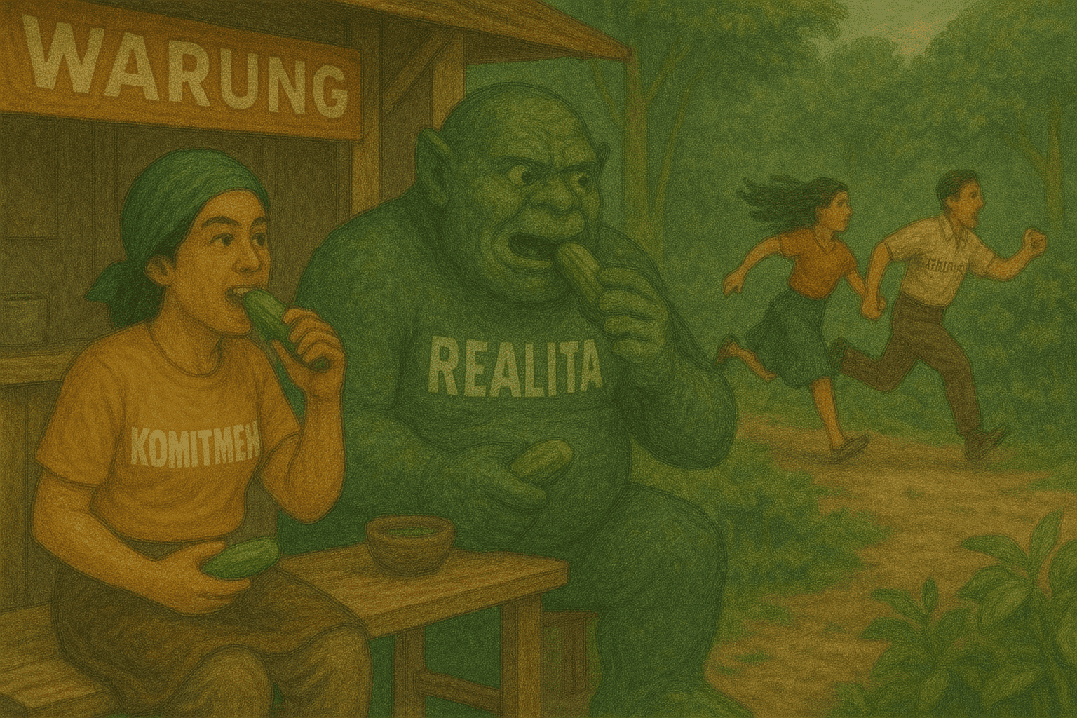 Timun Mas & Raksasa Heran: Kok Bisa Gen Z Kabur Cuma Gara-Gara Komitmen?