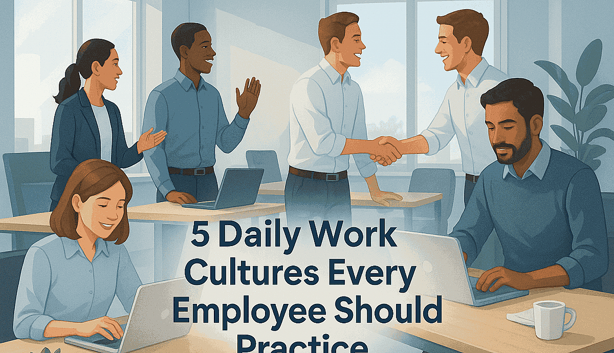 5 Daily Work Cultures Every Employee Should Practice