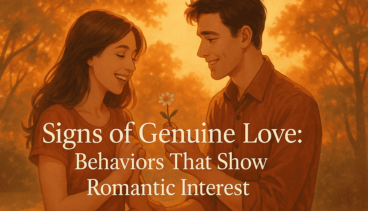 Signs of Genuine Love: Behaviors That Show Romantic Interest