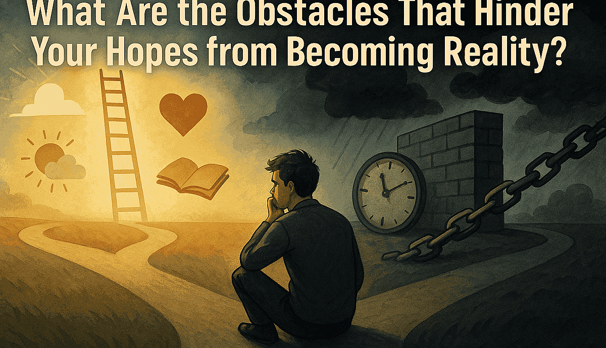 What Are the Obstacles That Hinder Your Hopes from Becoming Reality?