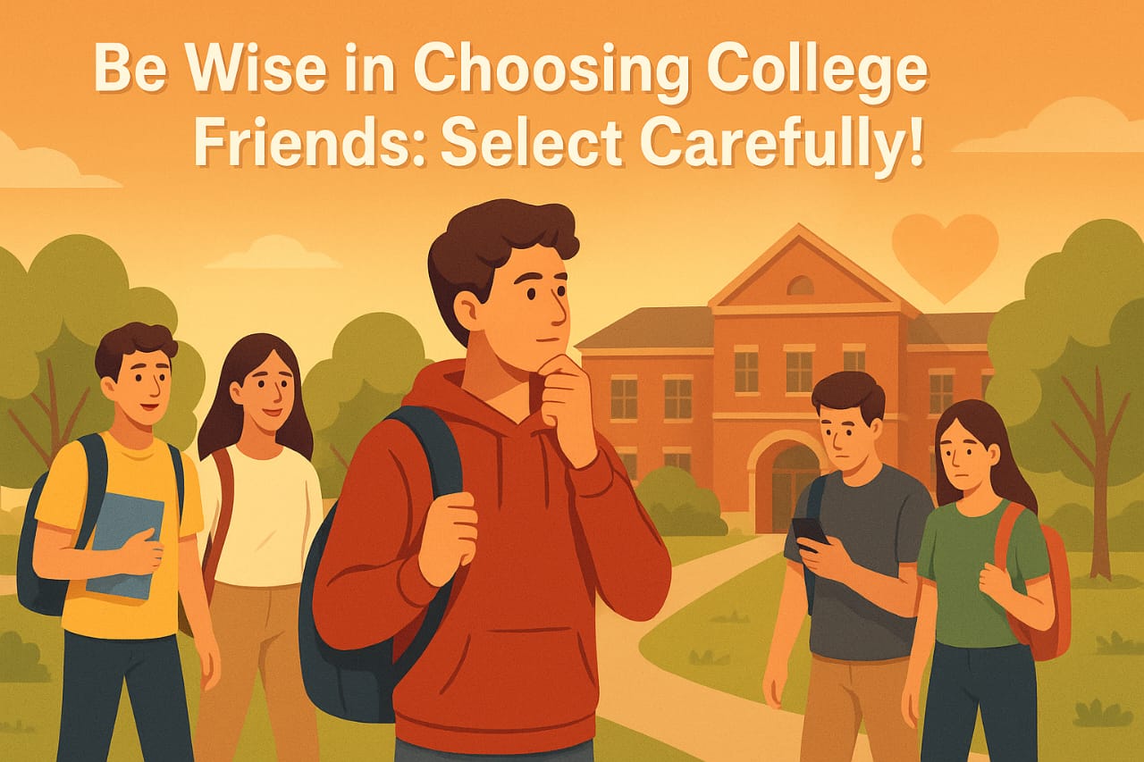 "Be Wise in Choosing College Friends: Select Carefully!"