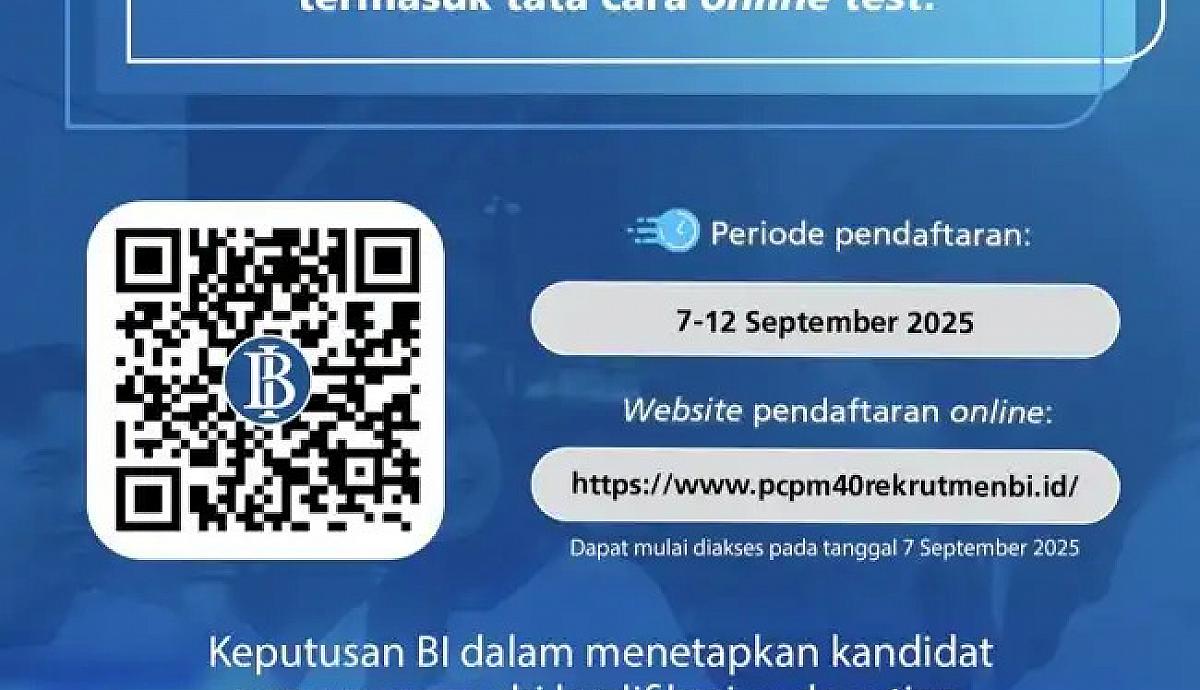 PCPM BI 2025, Rekrutmen Calon Pemimpin Masa Depan di Bank Indonesia