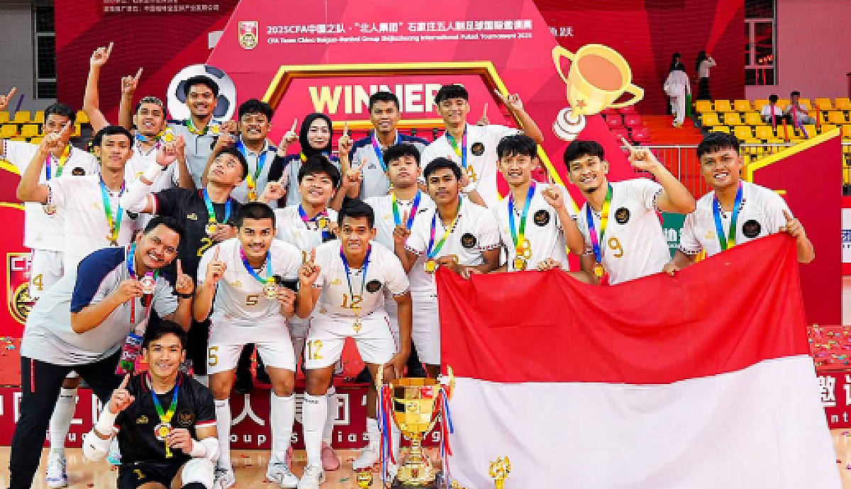 Indonesia Tekuk Denmark 4-2 di Final CFA Futsal Tournament 2025 dan Raih Gelar Juara