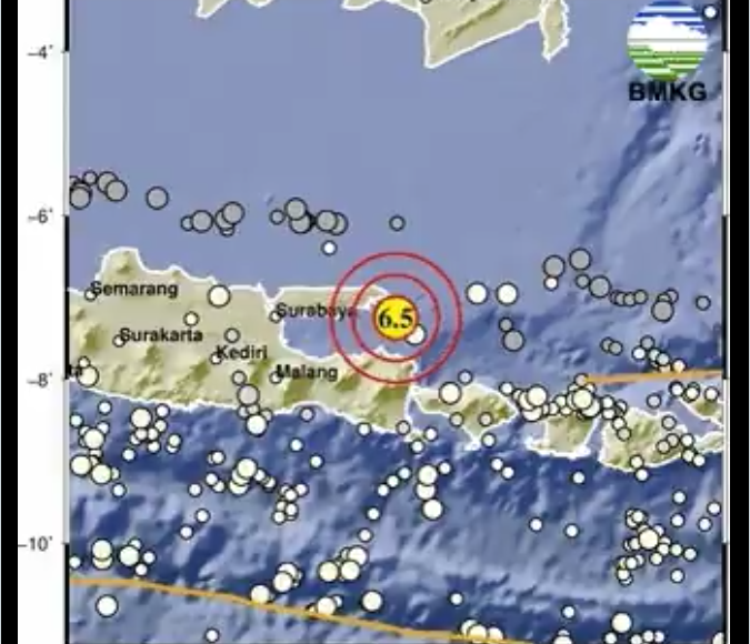 Gempa Magnitudo 6,5 Guncang Sumenep