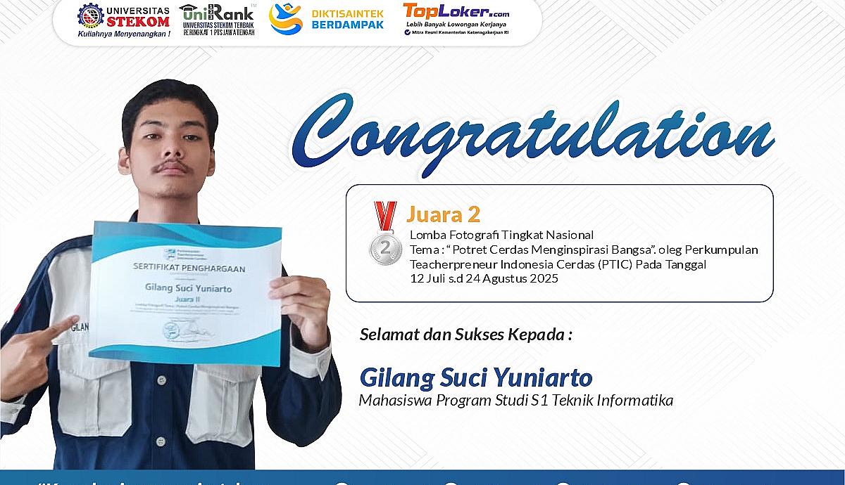 Mahasiswa STEKOM Raih Juara 2 Lomba Fotografi Tingkat Nasional
