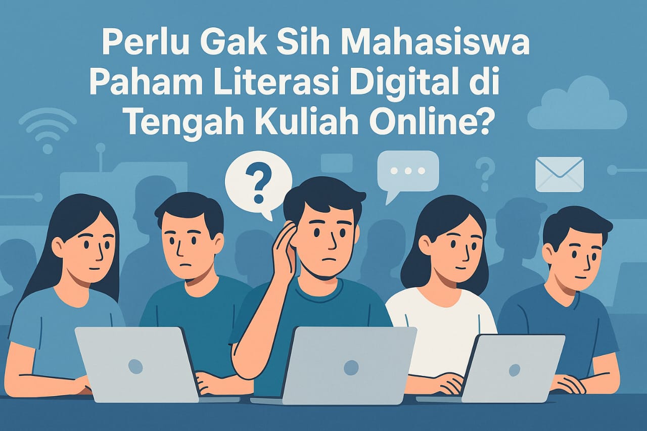 Perlu Gak Sih Mahasiswa Paham Literasi Digital di Tengah Kuliah Online?