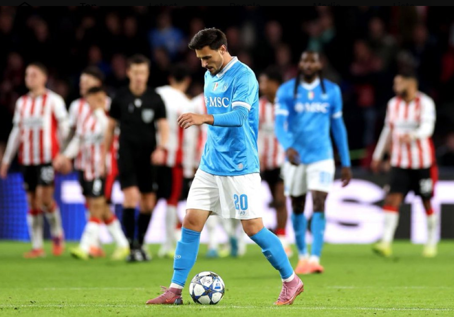 PSV Bungkam Napoli 6-2 dalam Duel Penuh Gol di Liga Champions