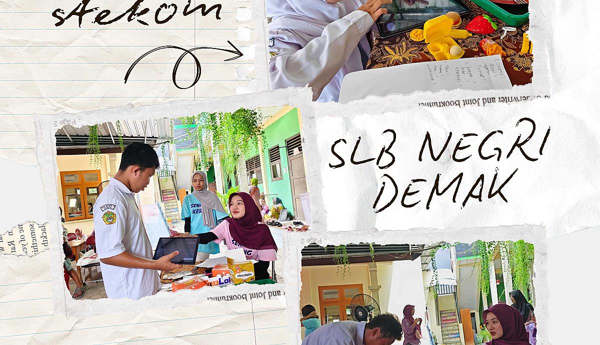 Universitas Stekom Asah Keterampilan Wirausaha dan Kasir bagi Siswa SLB Negeri Demak
