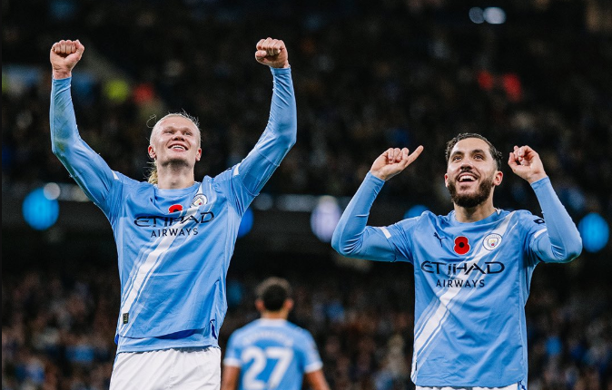 Haaland Kembali Memimpin, Manchester City Tekuk Bournemouth 3-1