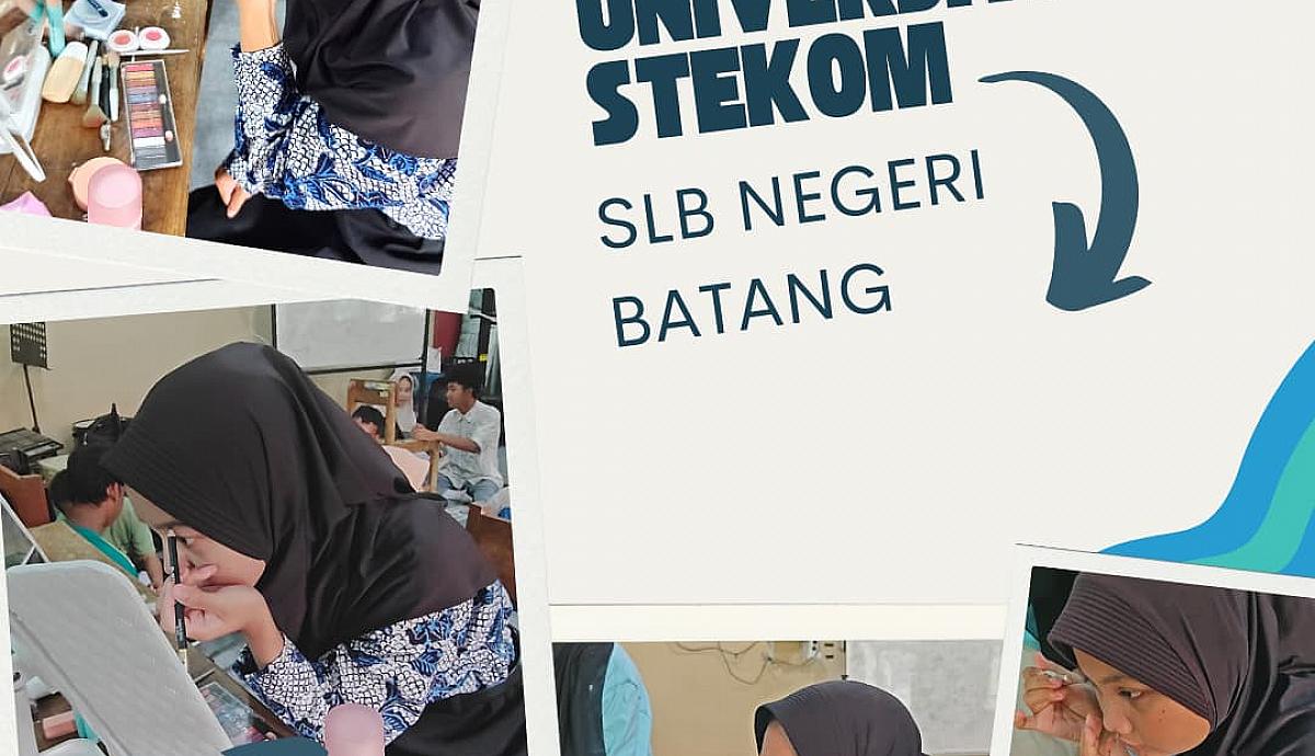 Universitas Stekom Dorong Ekspresi Diri Siswi SLB Negeri Batang melalui Pelatihan Makeup