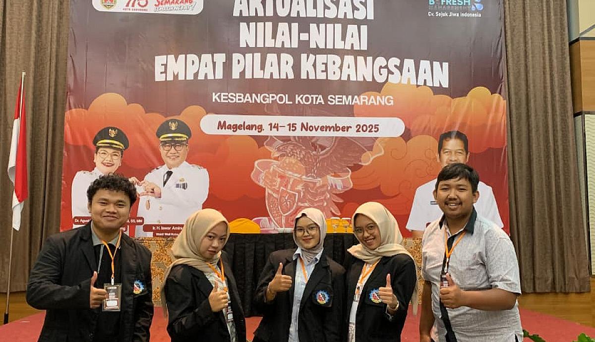 Mahasiswa Universitas STEKOM Ikuti Kegiatan Aktualisasi Nilai-Nilai Empat Pilar Kebangsaan