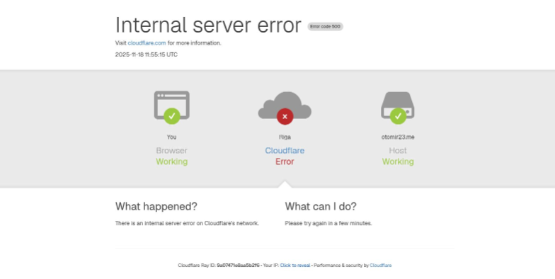 Gangguan Besar Cloudflare Menyebabkan Down Layanan Internasional