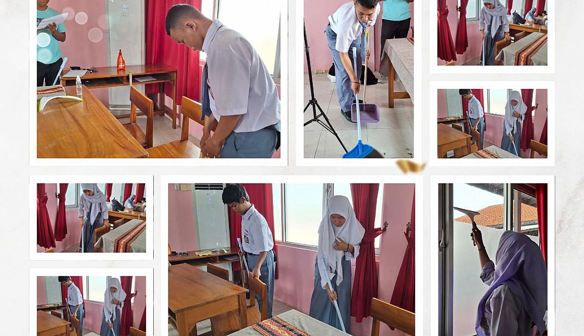 Tes Kecakapan Housekeeping,Univesitas Stekom Latih Kemandirian Siswa Disabilitas