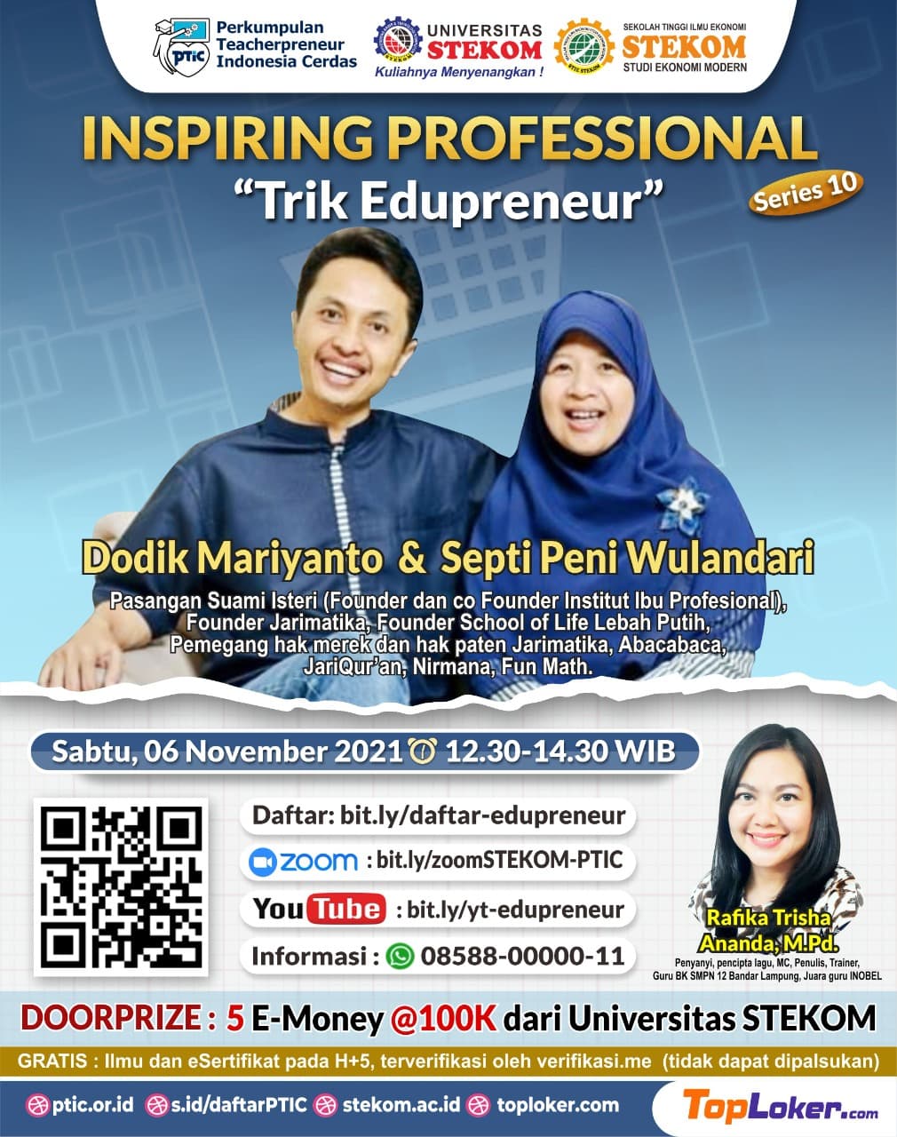 INSPIRING PROFESSIONAL #SERIES 10 Tema : &quot;Trik Edupreneur&quot;
