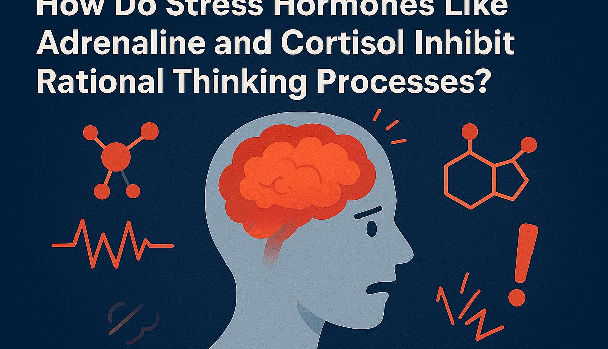 How Do Stress Hormones Like Adrenaline and Cortisol Inhibit Rational Thinking Processes?