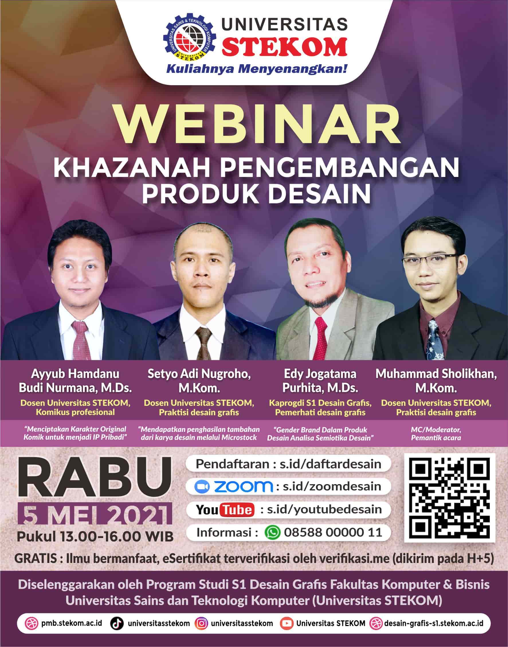WEBINAR : &ldquo;KHAZANAH PENGEMBANGAN PRODUK DESAIN&rdquo;
