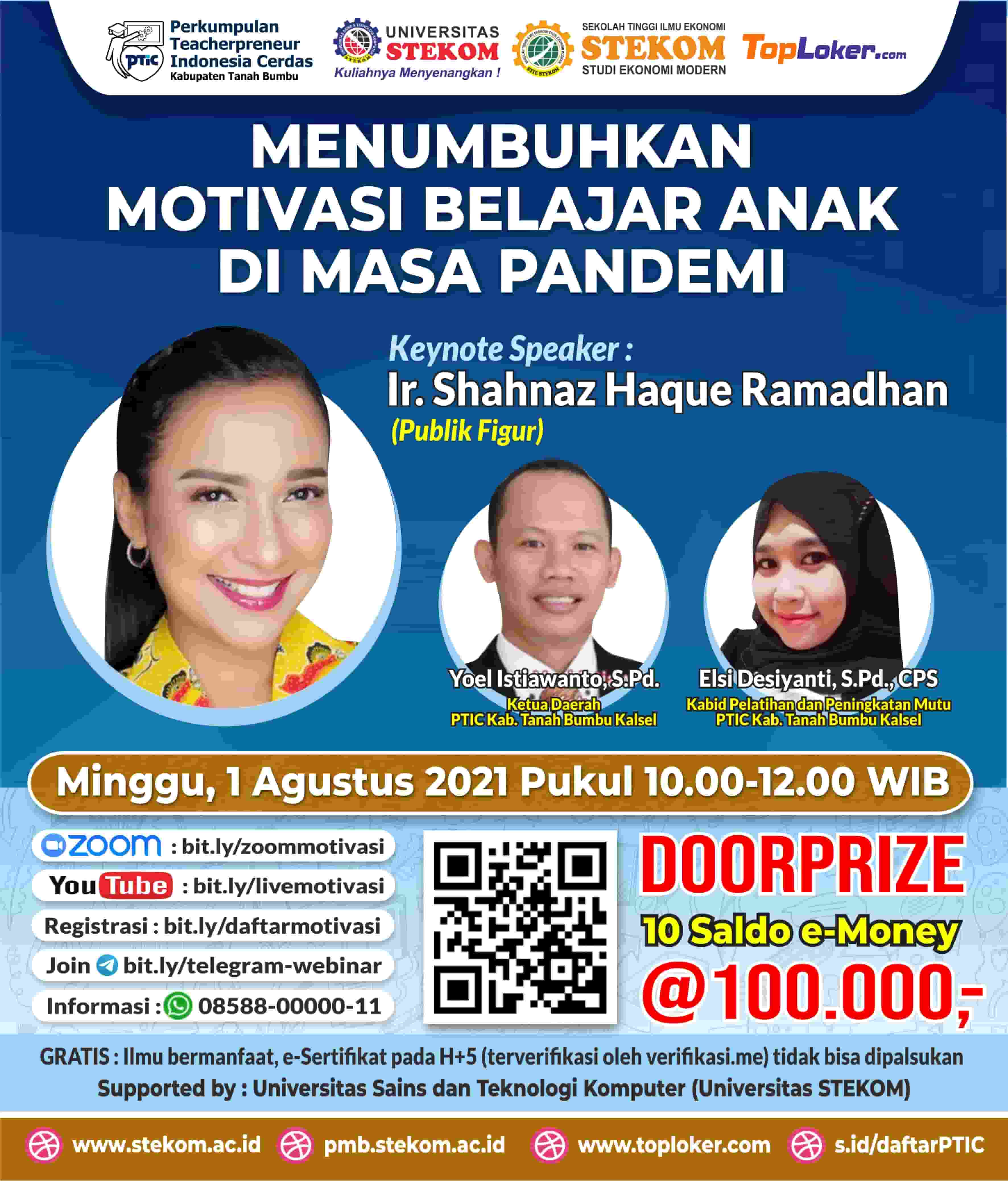 WEBINAR ''Menumbuhkan Motivasi Belajar Anak di Masa Pandemi''