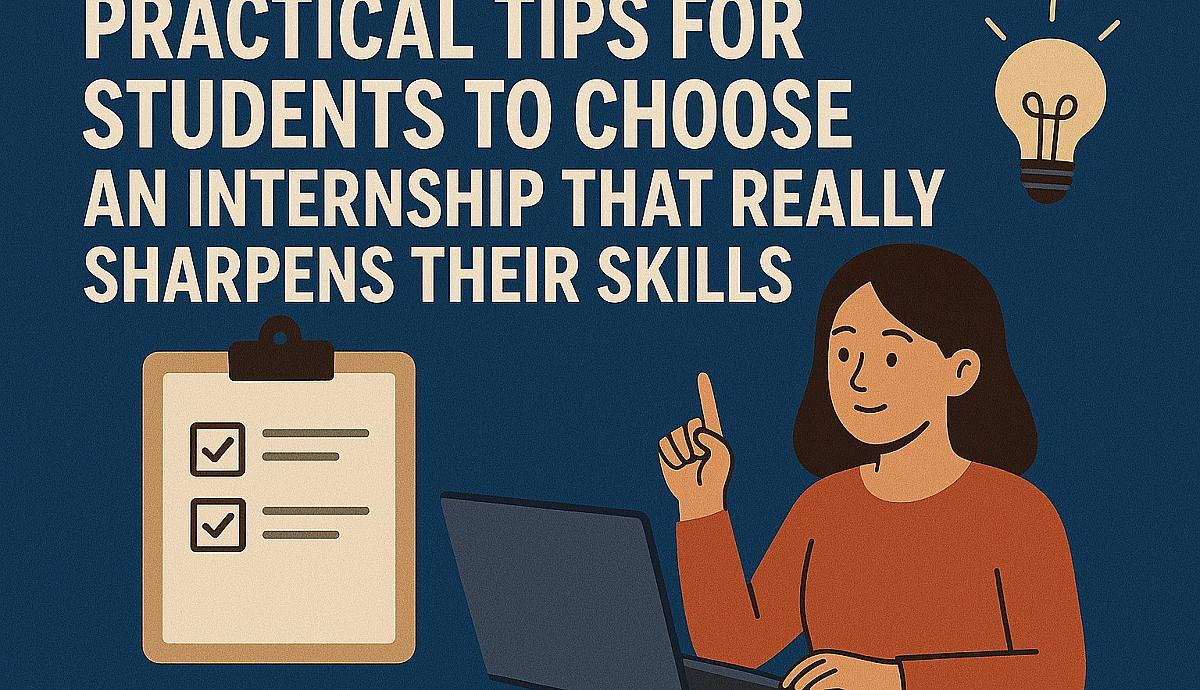 Practical Tips for Students to Choose an Internship That Really Sharpens Their Skills