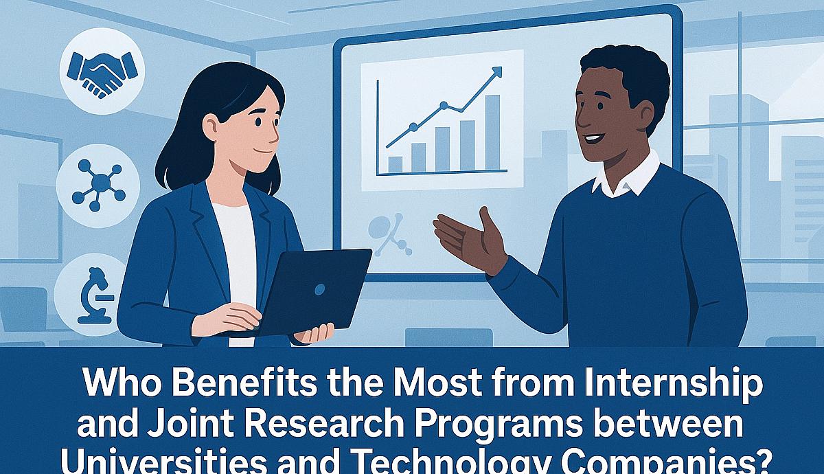 Who Benefits the Most from Internship and Joint Research Programs between Universities and Technology Companies?