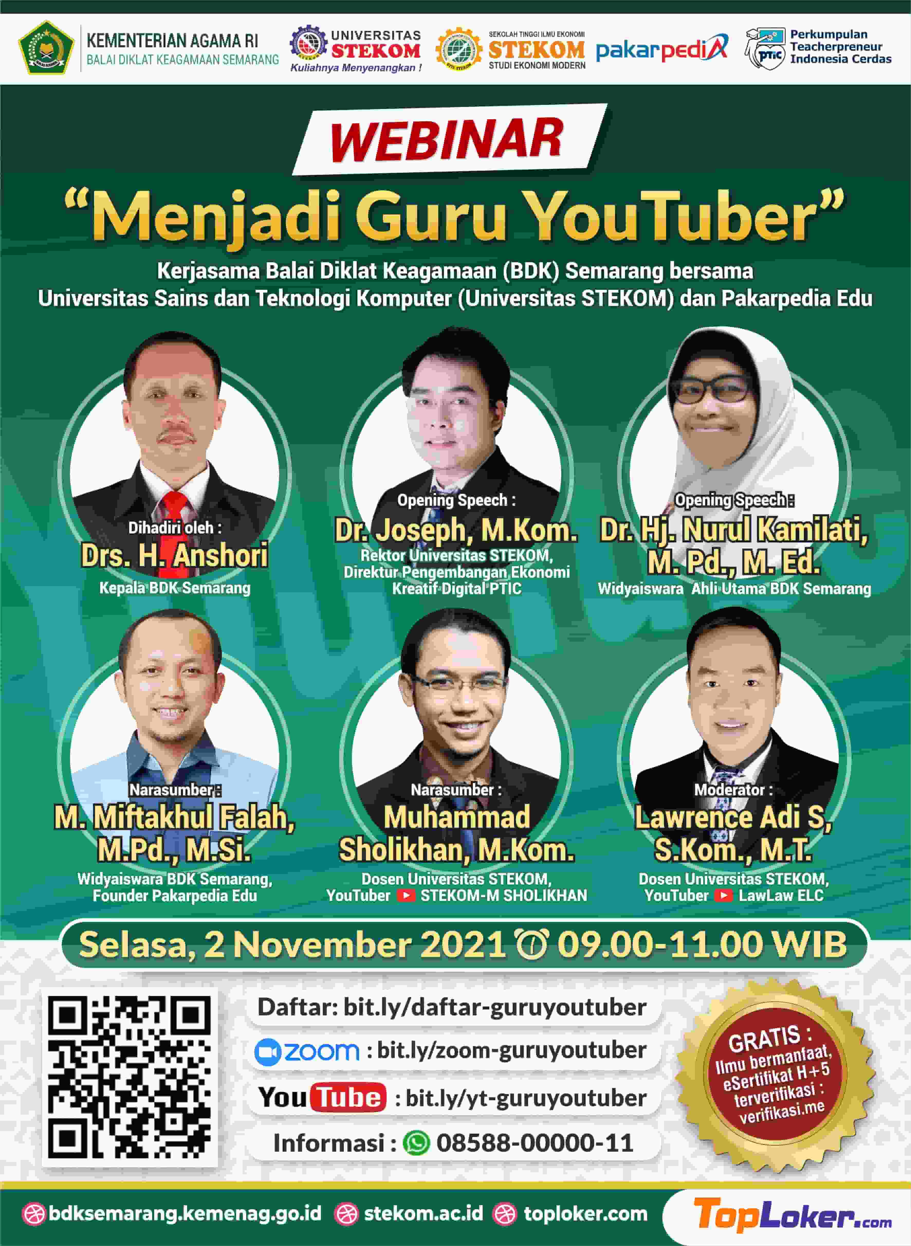 WEBINAR &quot;MENJADI GURU YOUTUBER&quot;