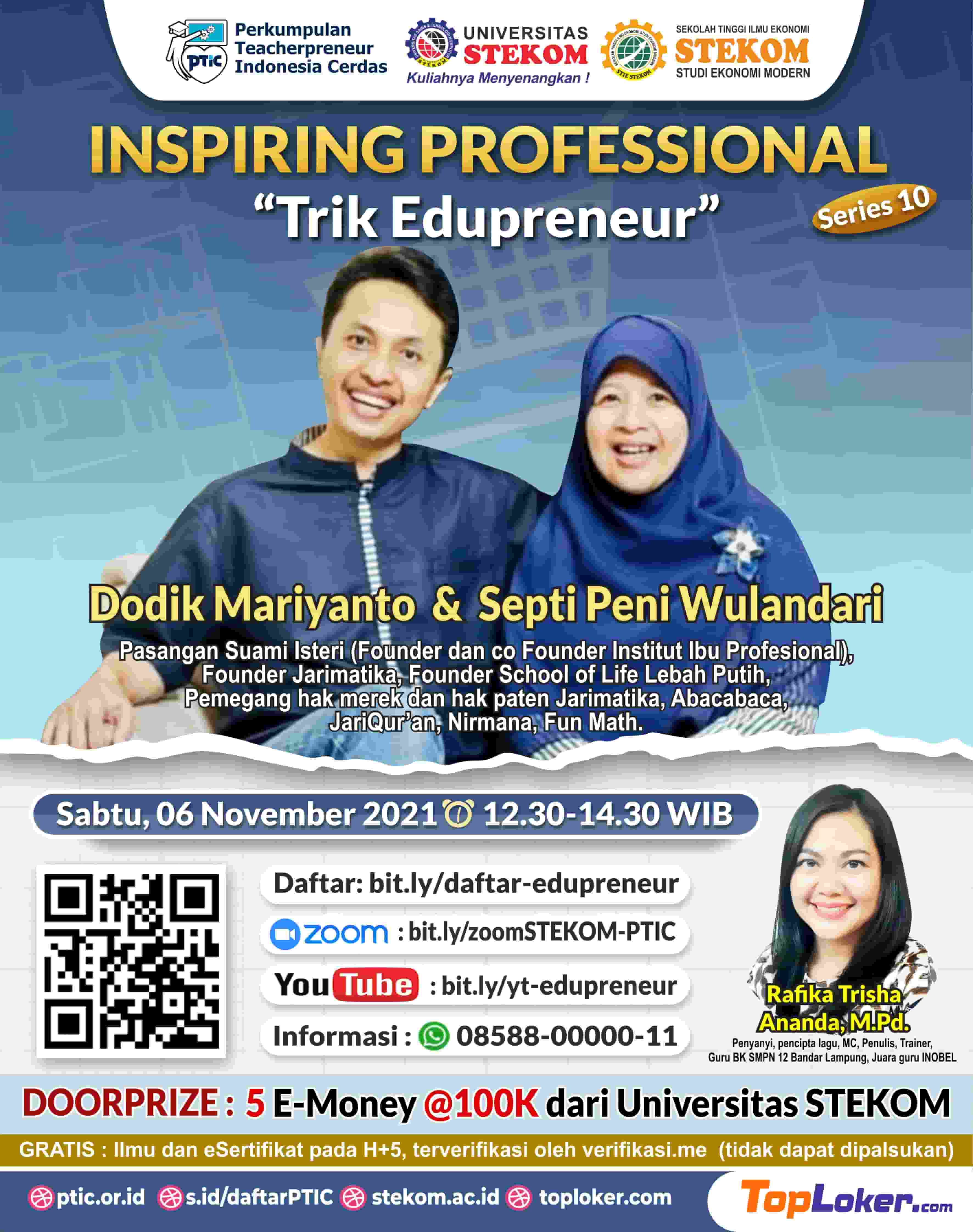 INSPIRING PROFESSIONAL #SERIES &quot;Trik Edupreneur&quot;