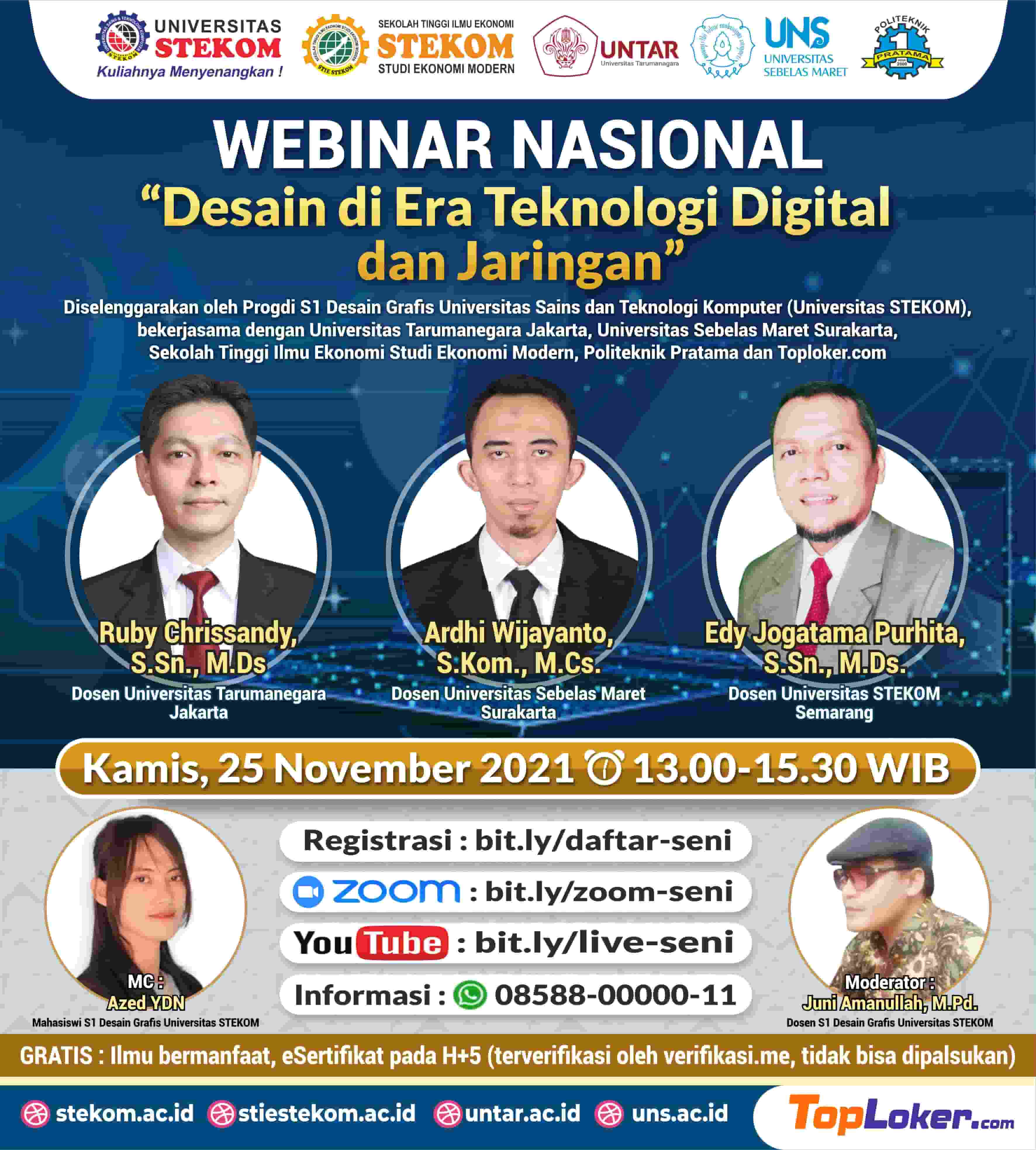 WEBINAR NASIONAL ''Desain di Era Teknologi Digital dan Jaringan''