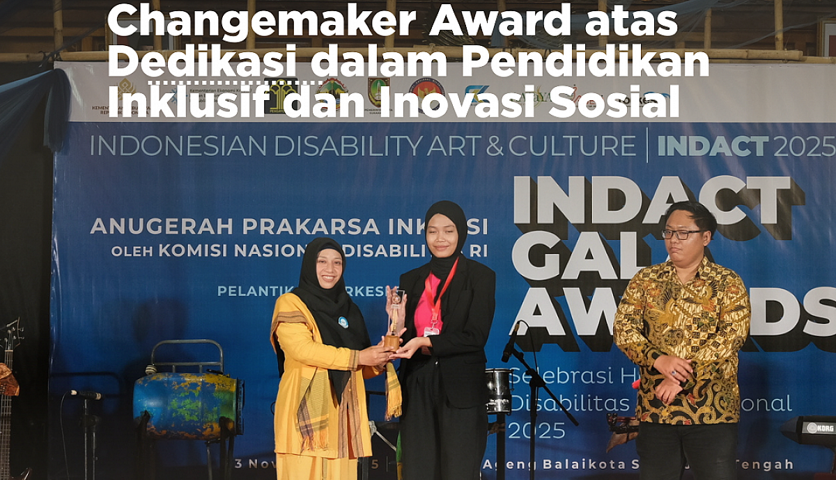 Universitas Stekom Raih Changemaker Award pada Indonesian Disability Art and Culture Festival 2025