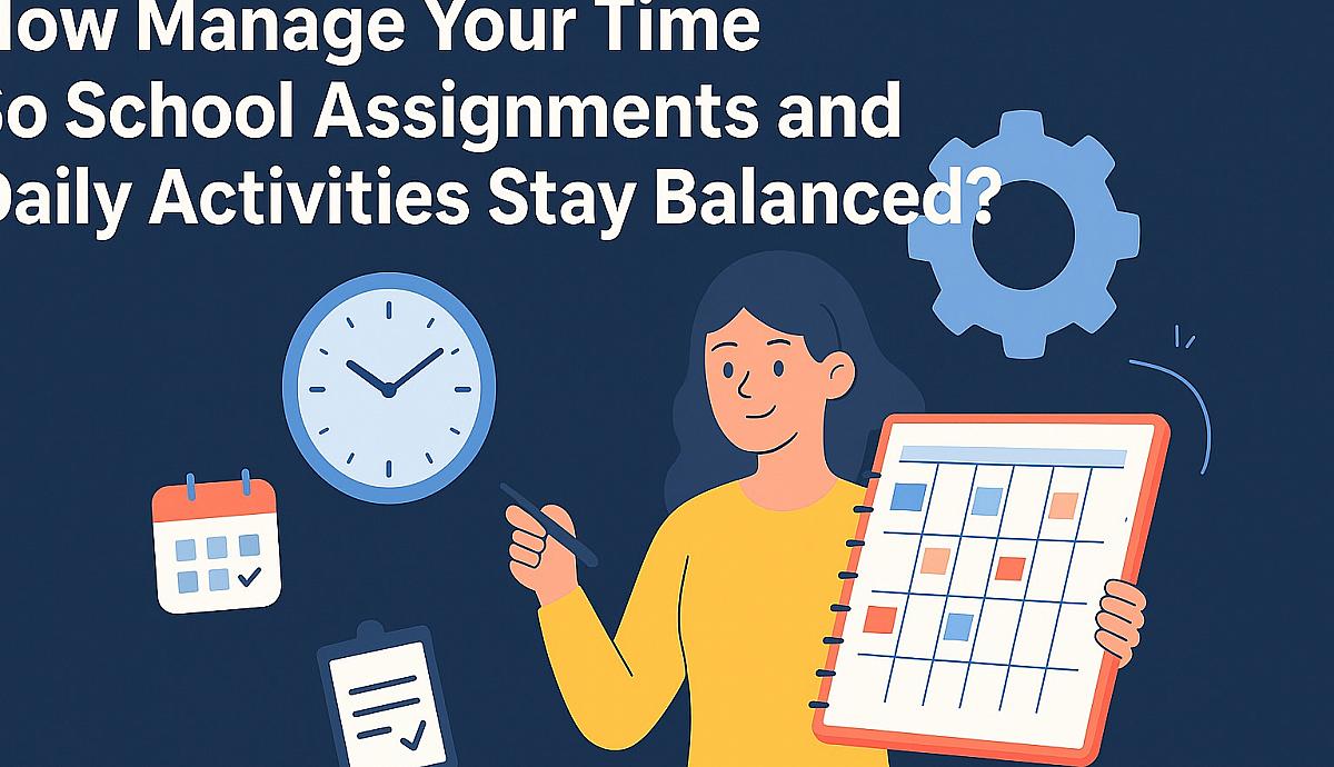 How Manage Your Time So School Assignments and Daily Activities Stay Balanced?