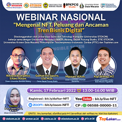 WEBINAR NASIONAL &quot;Mengenal NFT, Peluang dan Ancaman Tren Bisnis Digital&quot;