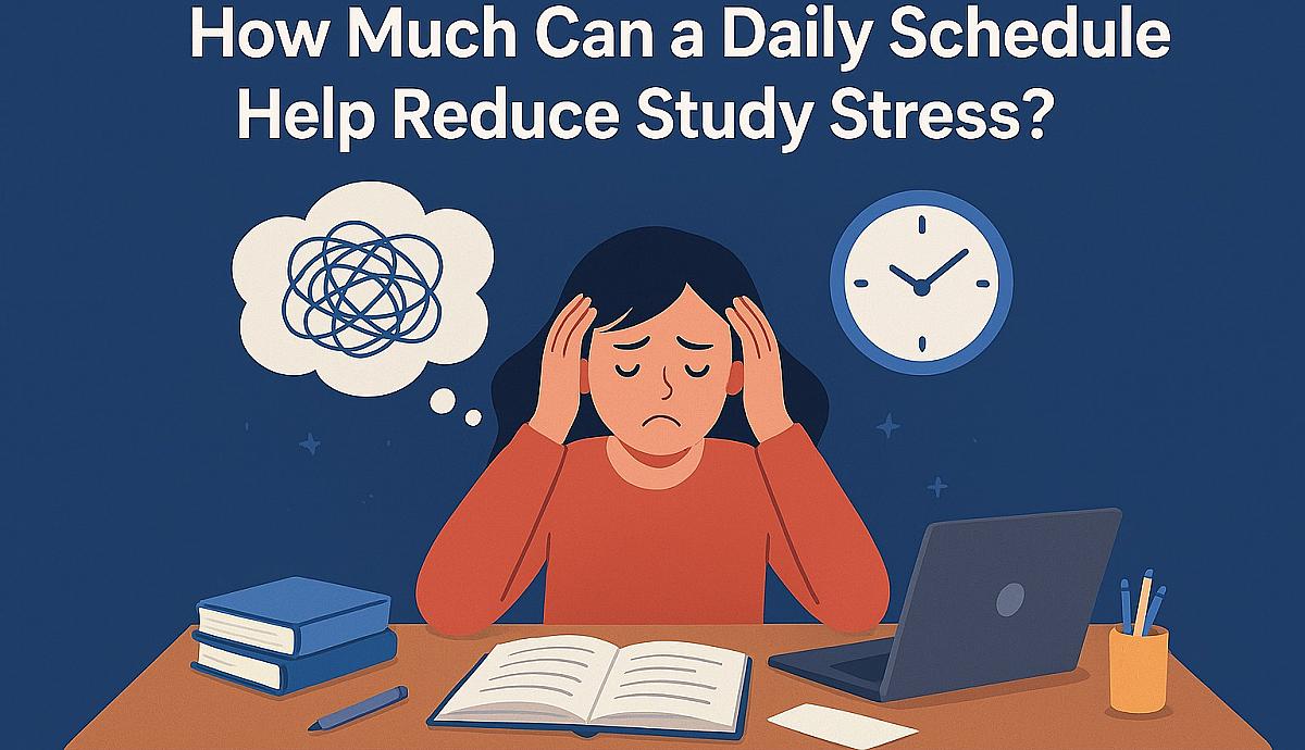 How Much Can a Daily Schedule Help Reduce Study Stress?