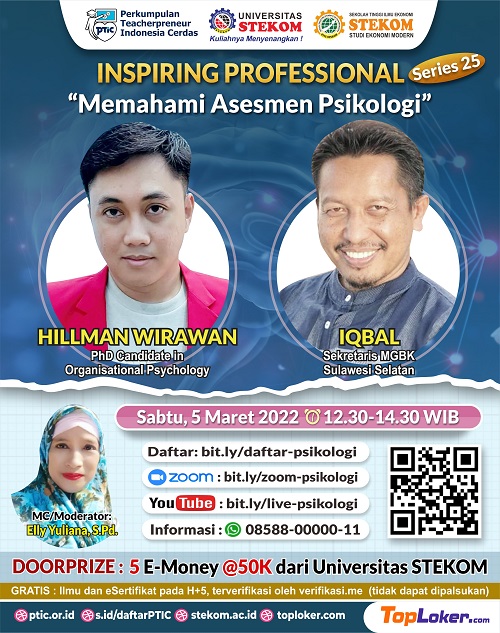 INSPIRING PROFESSIONAL #SERIES 25 &quot;Memahami Asesmen Psikologi&quot;