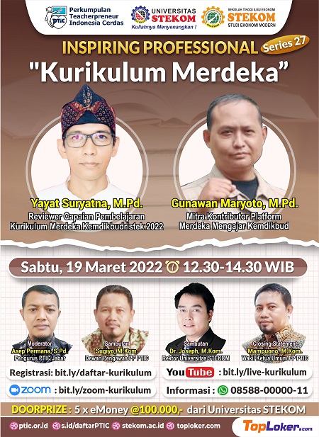 INSPIRING PROFESSIONAL #SERIES 27 &quot;Kurikulum Merdeka&quot;