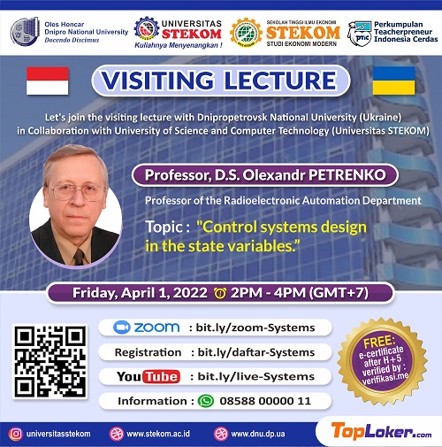Visiting Lecturer with Professor from Dnipropetrovsk National University (Ukraine) collaboration with University of Science Computer and Technology