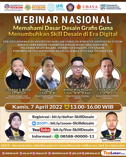 WEBINAR NASIONAL &quot;Memahami Dasar Desain Grafis Guna Menumbuhkan Skill Desain di Era Digital